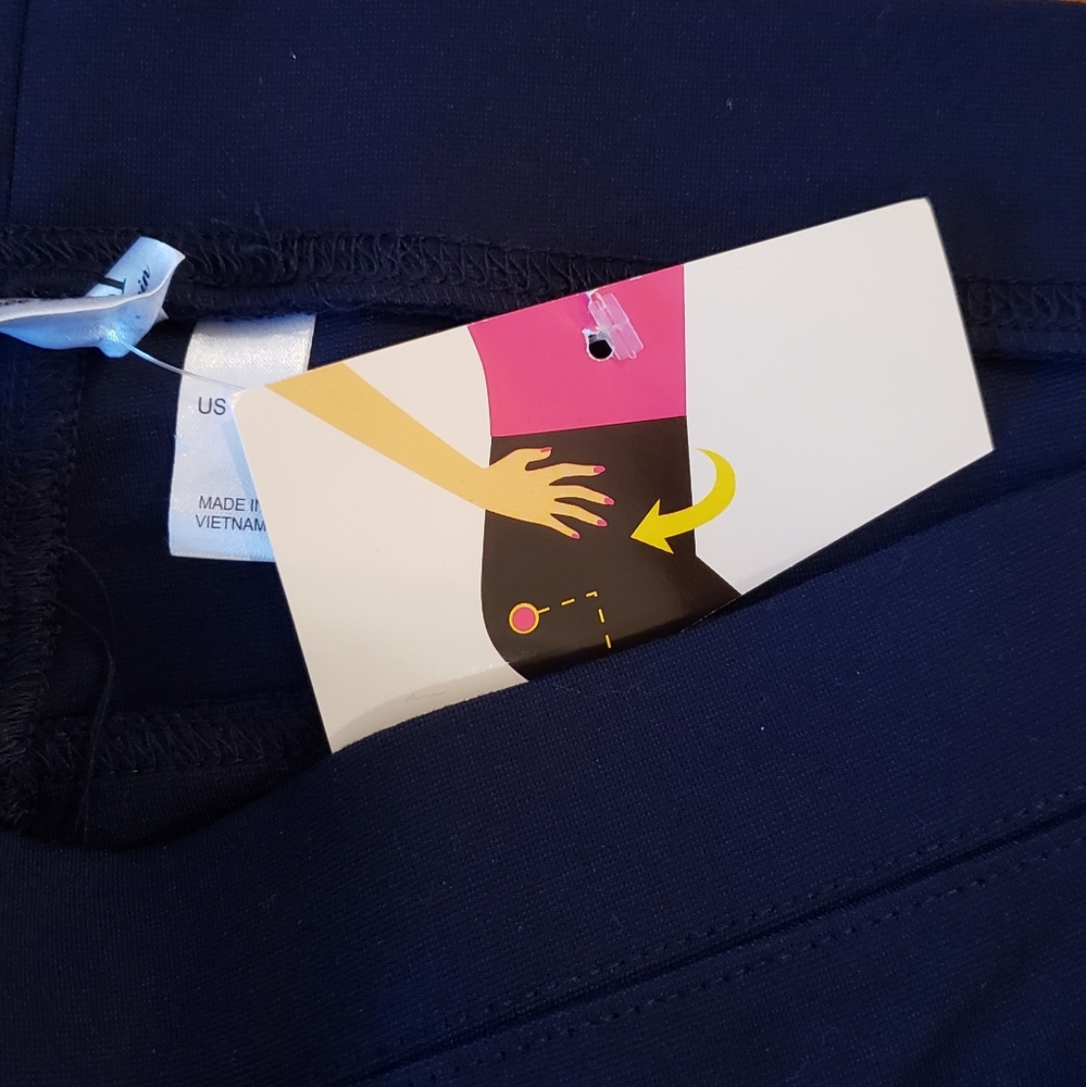 "Women With Control" navy blue slacks, size XL-P - Picture 4 of 9